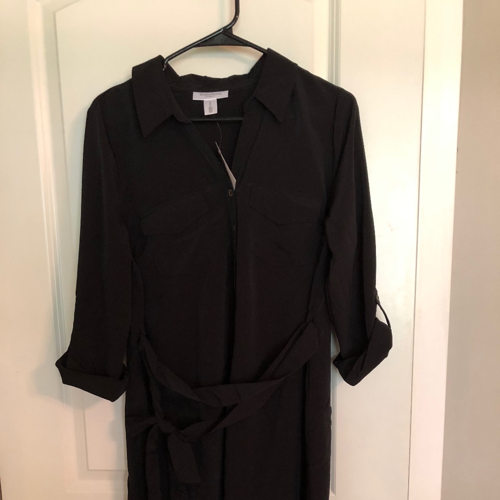NWT Motherhood Maternity Black Dress - size L